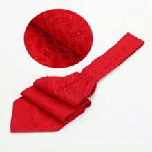 Fabricante de corbata china Corbata tejida jacquard de seda Corbata de Ascot cualquier cosa